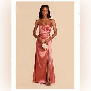 Birdy Grey - Catherine (Satin, Terracotta) Dress - relisted